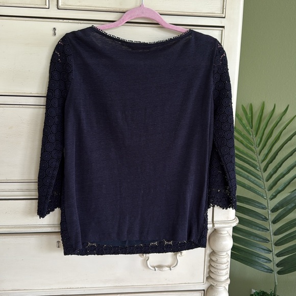 Tory Burch Navy Top. Size XS - Picture 7 of 7